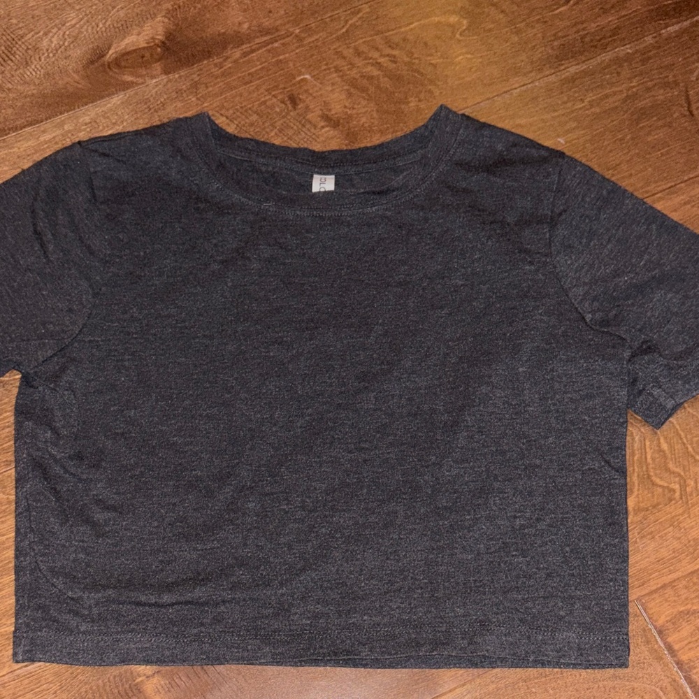 Charcoal Gray Women's Crop Top